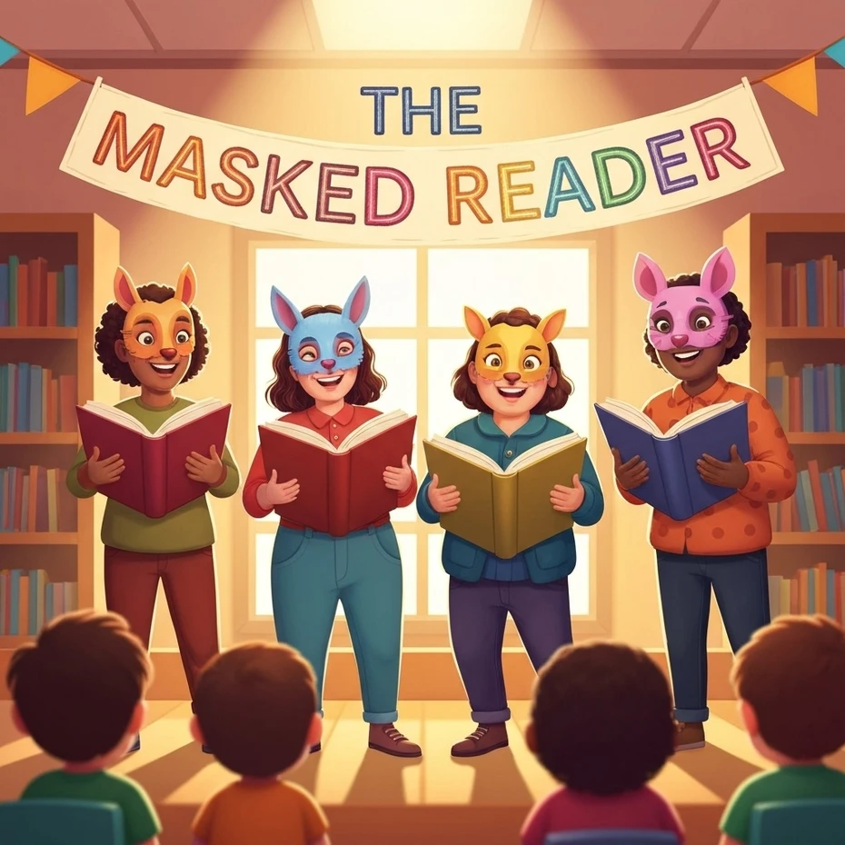 ‘The masked reader’ op de PJF